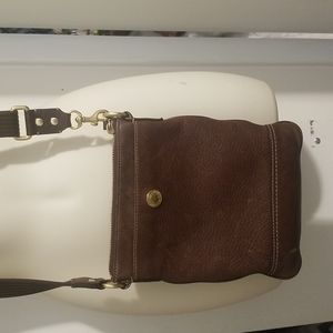 Very nice brown leather Coach Crossbody